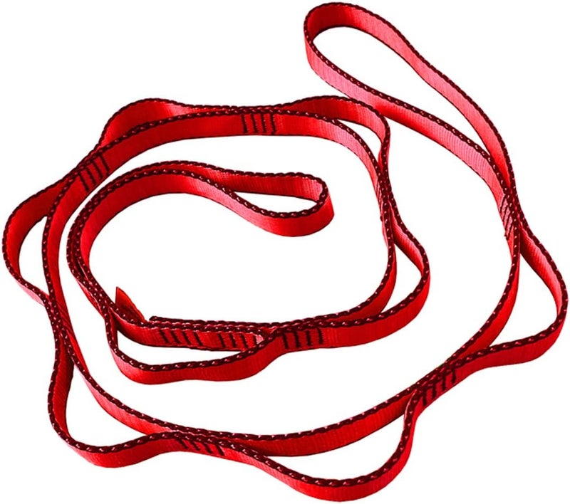CAPARK 53 Inches Nylon Daisy Chains Rope Climbing Lanyard Straps Looped Strong Slings 23 kN Aerial Yoga Webbing - Image 1